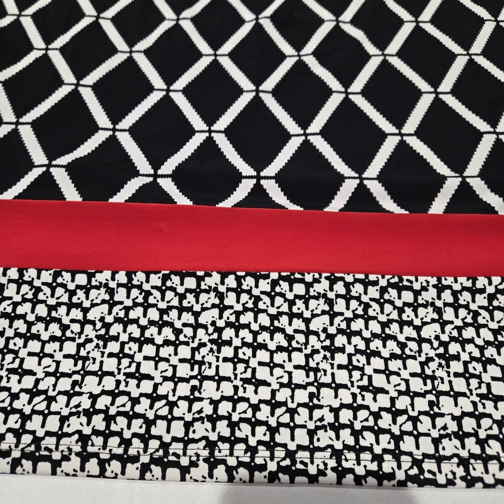 Black,white,red Summer Sun Dress, Coverup Size Medium Prelude Brand - Picture 11 of 12